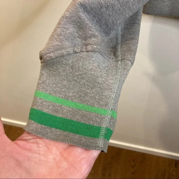 LULULEMON Sz 14 Bench Warmer Zipper Thick Jersey Knit  Funnel Neckline Jacket - Picture 3 of 12